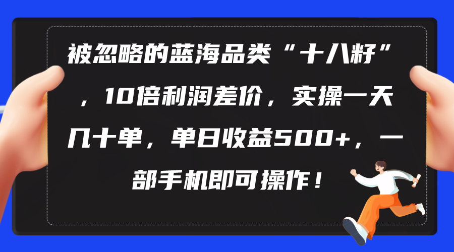 （10696期）被忽略的蓝海品类“十八籽”，10倍利润差价，实操一天几十单 单日收益500+-玖哥网创