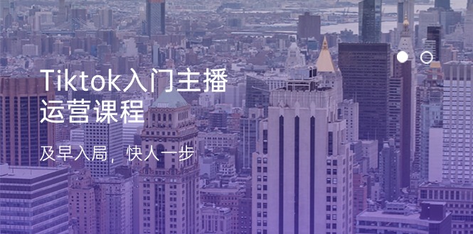 （11045期）Tiktok入门主播运营课程，及早入局，快人一步（11节）-玖哥网创