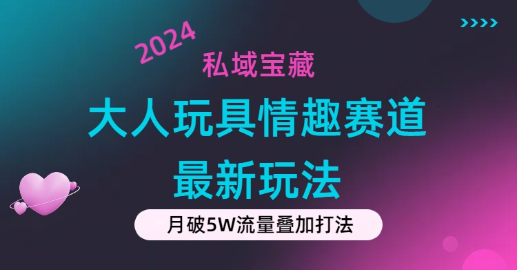 （11541期）私域宝藏：大人玩具情趣赛道合规新玩法，零投入，私域超高流量成单率高-玖哥网创