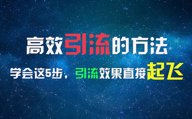 （11776期）高效引流的方法，可以帮助你日引300+创业粉，一年轻松收入30万，比打工强-玖哥网创