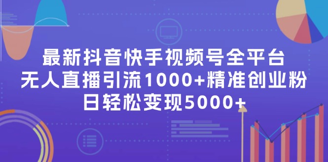 （11970期）最新抖音快手视频号全平台无人直播引流1000+精准创业粉，日轻松变现5000+-玖哥网创