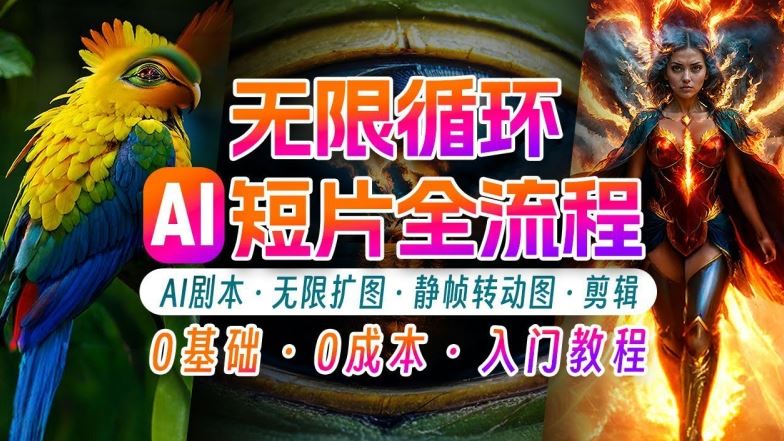 AI剪辑无限循环画面：新手轻松月入上万的秘技【揭秘】-玖哥网创