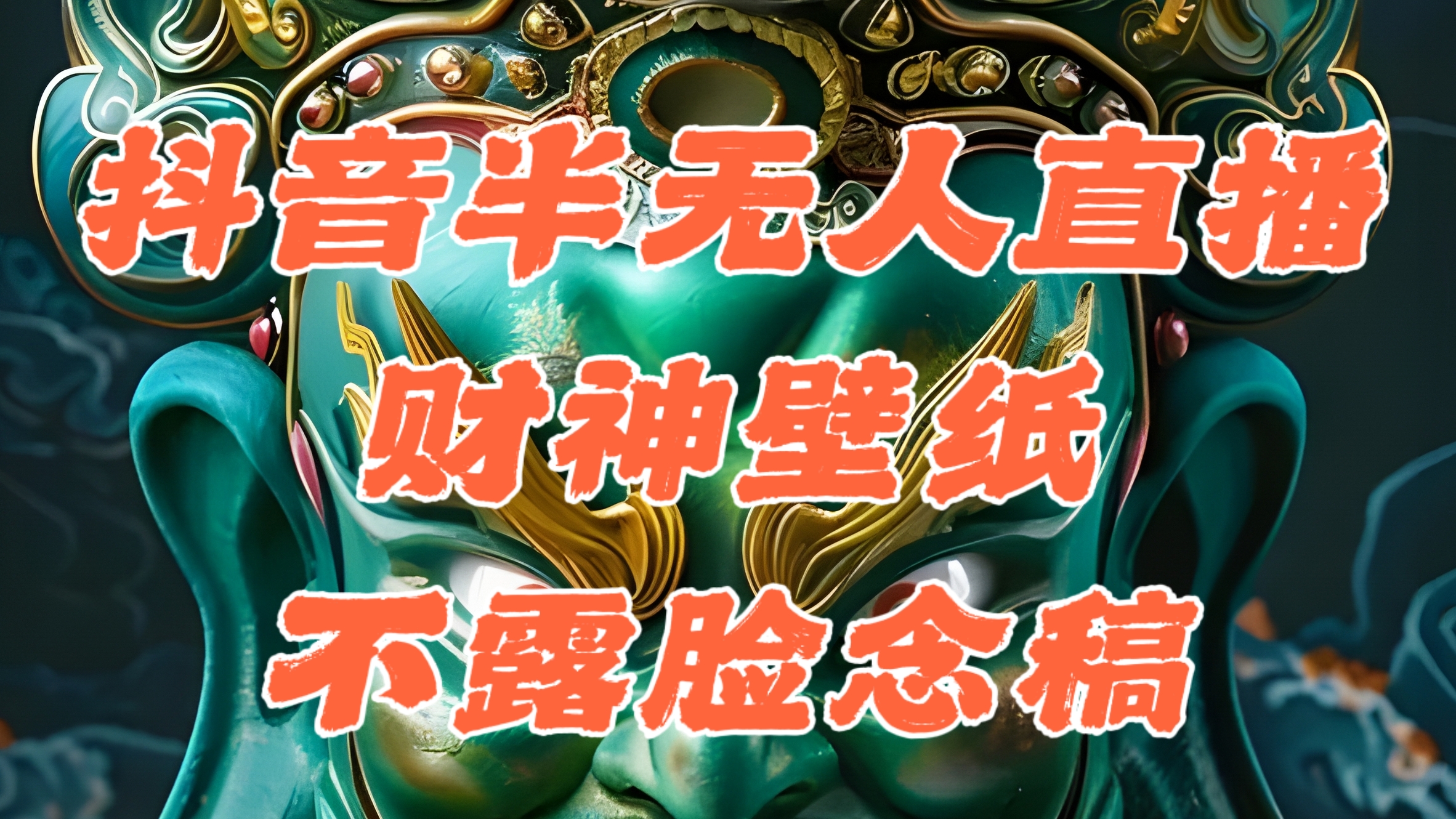（12036期）抖音半无人直播公会素材撸音浪，生肖财神AI图直播不露脸读稿，单日1000+-玖哥网创