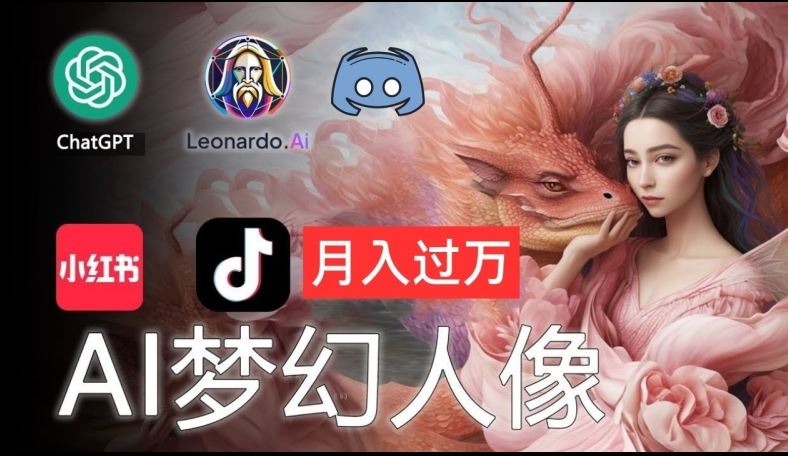 AI摄影梦幻人像：零基础也能月入过万的秘密【揭秘】-玖哥网创