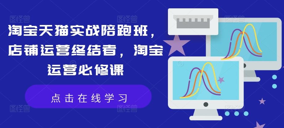 淘宝天猫实战陪跑班，店铺运营终结者，淘宝运营必修课-玖哥网创