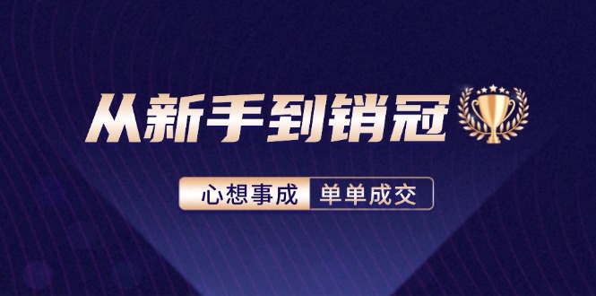 （12383期）从新手到销冠：精通客户心理学，揭秘销冠背后的成交秘籍-玖哥网创