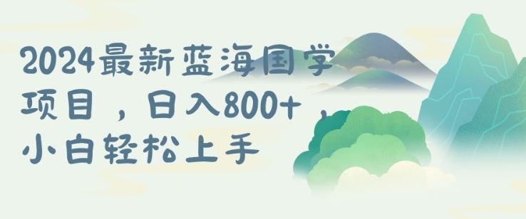 国学项目，长期蓝海可矩阵，从0-1的过程【揭秘】-玖哥网创