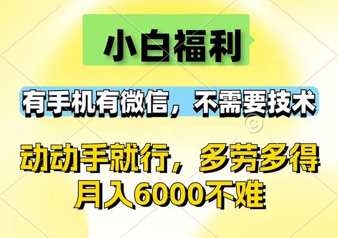 （12565期）小白福利，有手机有微信，0成本，不需要任何技术，动动手就行，随时随…-玖哥网创