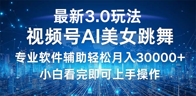 （12788期）视频号最新3.0玩法，当天起号小白也能轻松月入30000+-玖哥网创