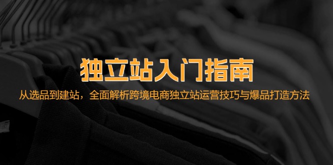 （12882期）独立站入门指南：从选品到建站，全面解析跨境电商独立站运营技巧与爆品…-玖哥网创