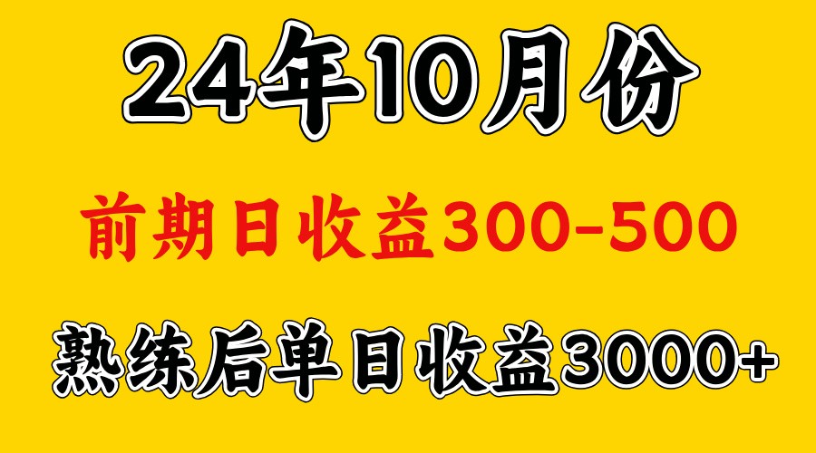 高手是怎么赚钱的.前期日收益500+熟练后日收益3000左右-玖哥网创