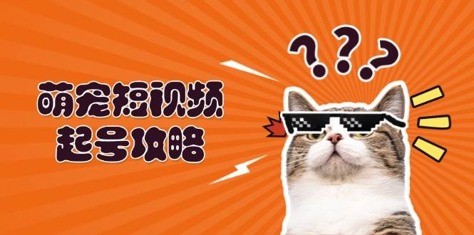 萌宠短视频起号攻略：定位搭建推流全解析，助力新手轻松打造爆款-玖哥网创