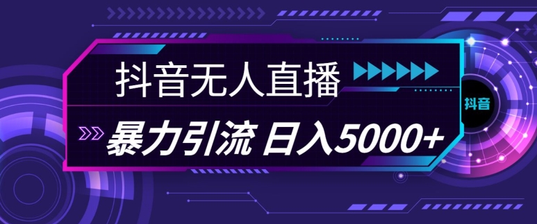 抖音快手视频号全平台通用无人直播引流法，利用图片模板和语音话术，暴力日引流100+创业粉【揭秘】-玖哥网创