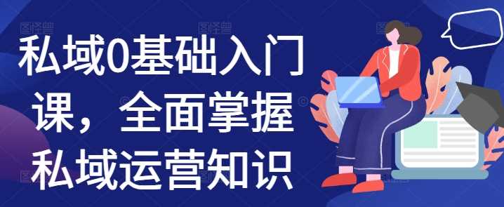 私域0基础入门课，全面掌握私域运营知识-玖哥网创
