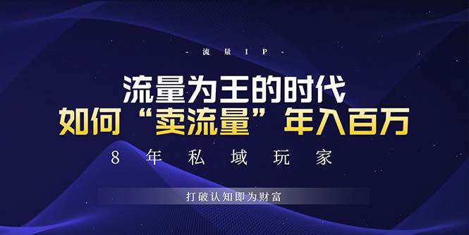 （13433期）未来如何通过“卖流量”年入百万，跨越一切周期绝对蓝海项目-玖哥网创