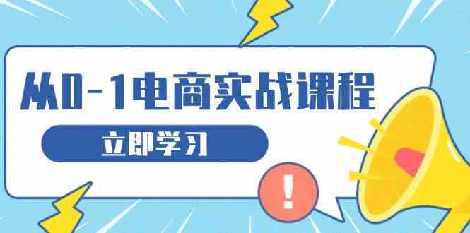 从零做电商实战课程，教你如何获取访客、选品布局，搭建基础运营团队-玖哥网创