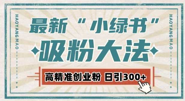 最新自动化“吸粉术”，小绿书激活私域流量，每日轻松吸引300+高质精准粉!-玖哥网创