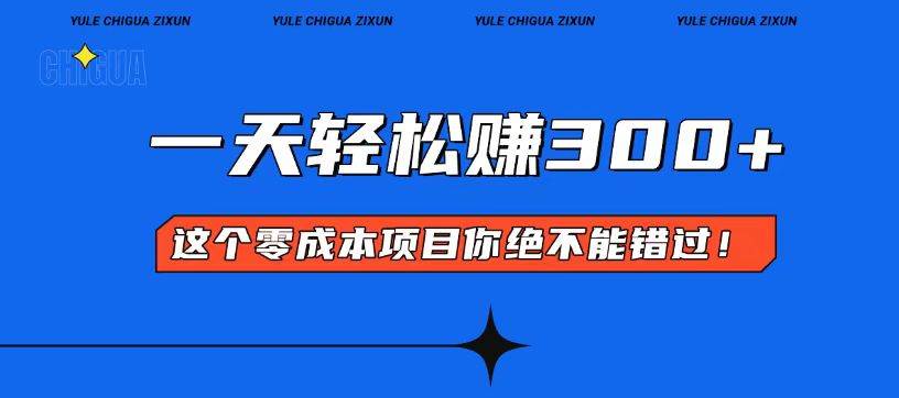 （13702期）零成本入门！简单几步开启一天300+的赚钱之路！-玖哥网创