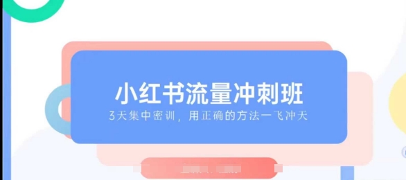 小红书流量冲刺班2025，最懂小红书的女人，快速教你2025年入局小红书-玖哥网创