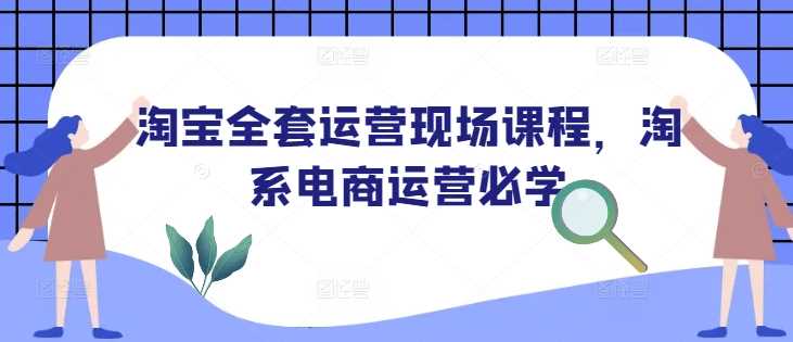 淘宝全套运营现场课程，淘系电商运营必学-玖哥网创