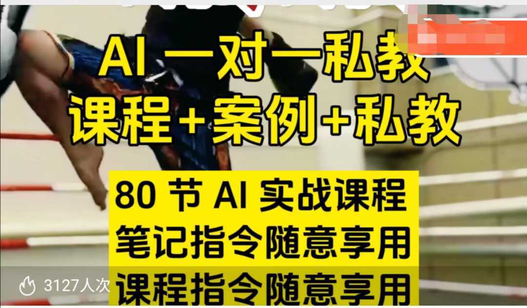 AI指令实战课，课程+案例，80节AI实战课程，笔记指令随意享用，课程指令随意享用-玖哥网创