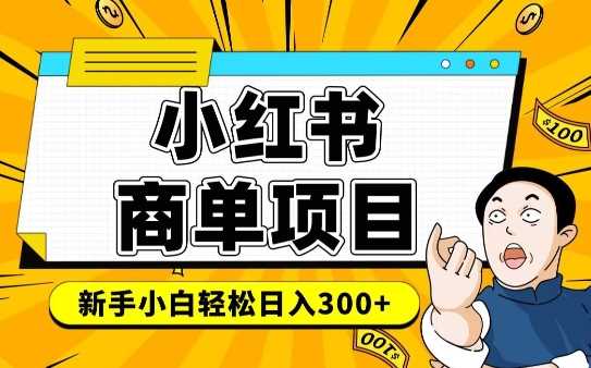 小红书千粉商单，稳定快速变现项目，实现月入6-8k并不是很难-玖哥网创