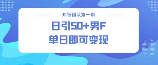 男粉引流新方法不违规，当日即可变现-玖哥网创