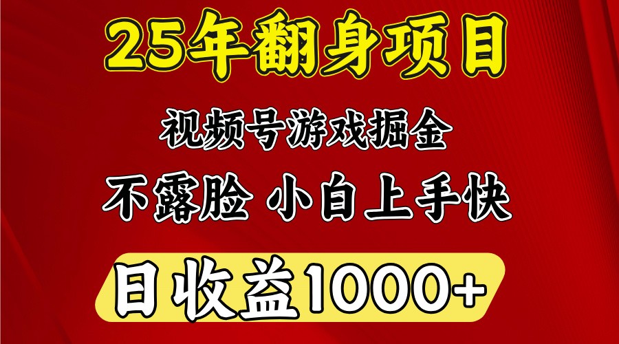 一天收益1000+ 25年开年落地好项目-玖哥网创