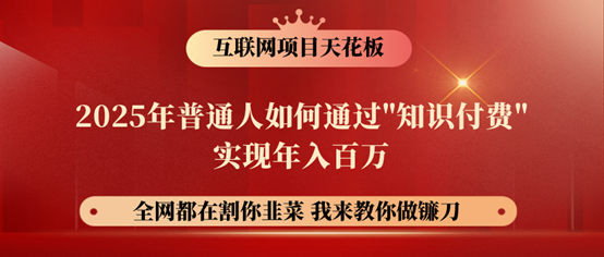 镰刀训练营超级IP合伙人，25年普通人如何通过“知识付费”年入百万！-玖哥网创