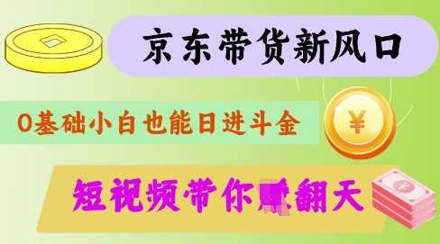 最新京东短视频带货代运营秘籍，轻松躺挣【揭秘】-玖哥网创