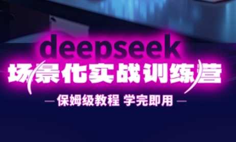DeepSeek场景化实战训练营，保姆级教程，学完即用，手把手教你用DeepSeek提升效率-玖哥网创