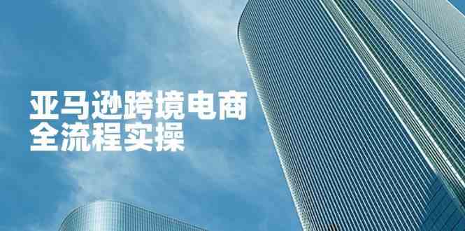 亚马逊跨境电商全流程实操，教你从零开始，掌握店铺运营与广告技巧-玖哥网创