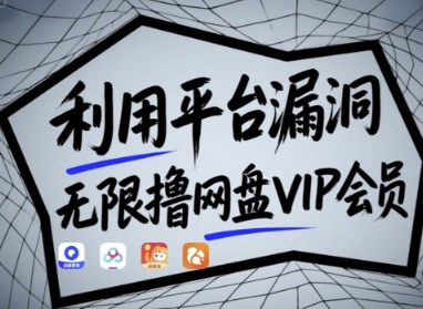 利用平台漏洞，无限撸网盘VIP会员，用户亲测有效!【漏洞原理+操作演示】-玖哥网创
