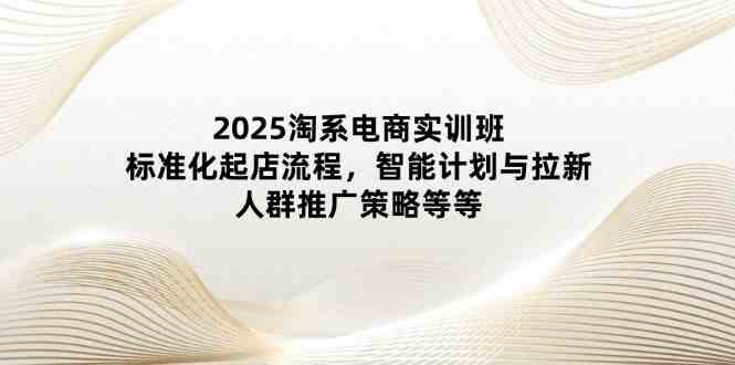 2025淘系电商实训班：标准化起店流程，智能计划与拉新，人群推广策略等等-玖哥网创