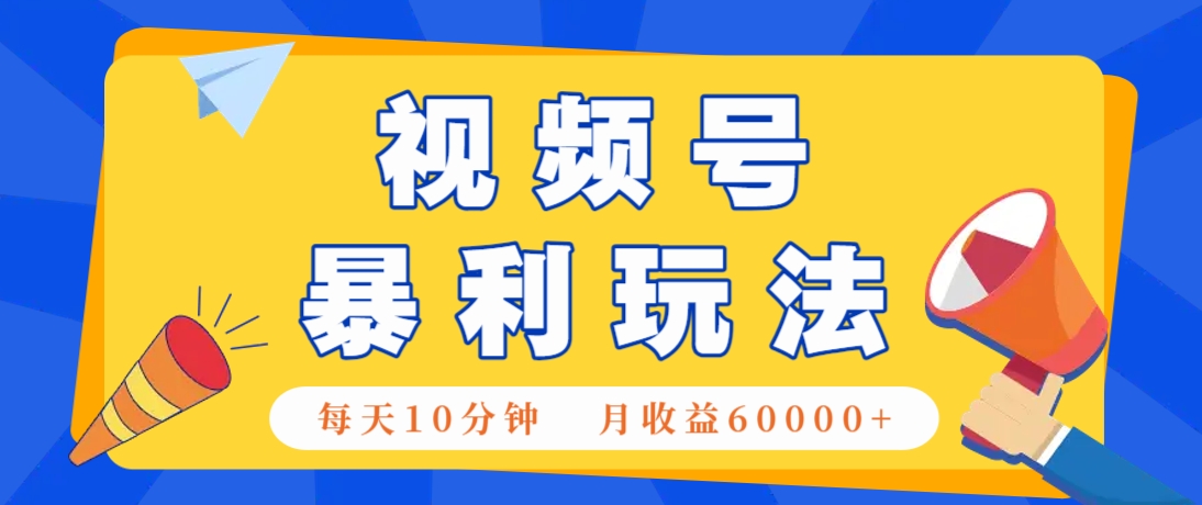 视频号AI赚钱法，每天只需10分钟，月入6万+！（超详细拆解）-玖哥网创