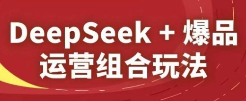 DeepSeek+爆品运营组合玩法，2025淘系精品课-玖哥网创