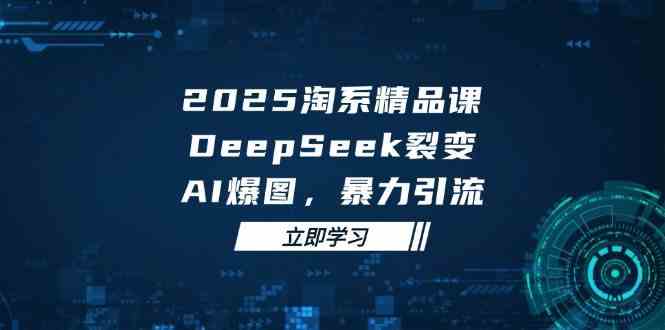 2025无界精品课，DeepSeek裂变，AI爆图，暴力引流助力淘系运营-玖哥网创