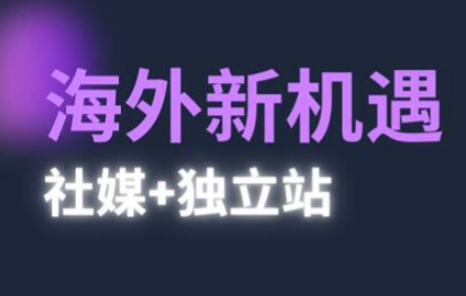 2025出海新机遇(社媒+独立站)，海外新机遇，实现独立站的高效运营与出海-玖哥网创