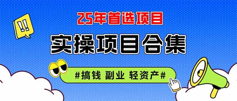 （14767期）2025实操项目合集 挂机类型 直播类型 轻资产创业类型 课程分享各项目介…-玖哥网创