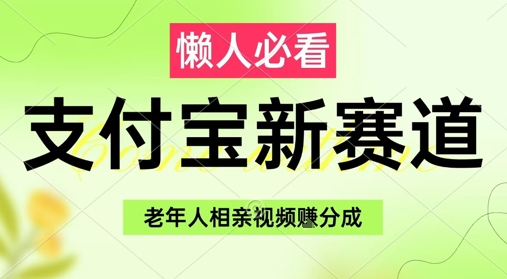支付宝新赛道，利用老年人相亲视频，挣分成收益，轻松月入过W，操作简单-玖哥网创