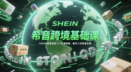 希音跨境基础课，SHEIN希音卖家入门实操指南，新手入坑希音必看-玖哥网创
