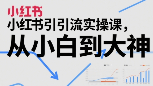 小红书引流实操课，从小白到大神-玖哥网创