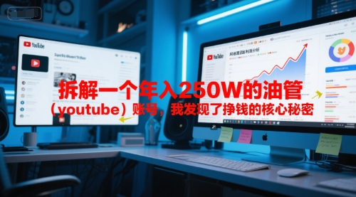 付费文章：拆解一个年入250W的油管（youtube）账号，我发现了挣钱的核心秘密-玖哥网创
