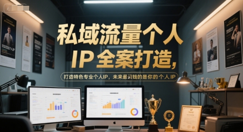 私域流量个人IP全案打造，打造特色专业个人IP，未来最值钱的是你的个人IP-玖哥网创