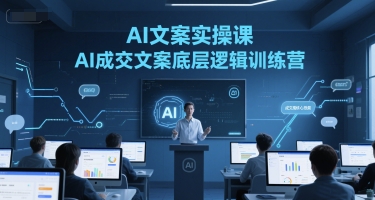 AI文案实操课，AI成交文案底层逻辑训练营-玖哥网创