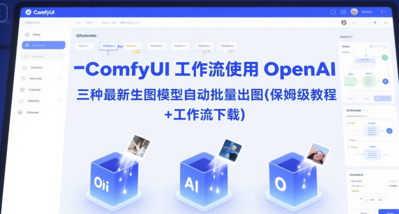 ComfyUI 工作流使用 OpenAI 三种最新生图模型自动批量出图(保姆级教程+工作流下载)-玖哥网创