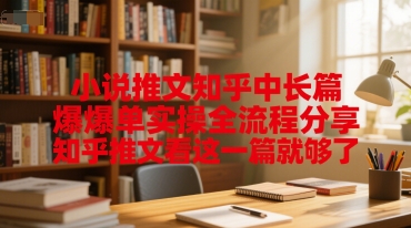 小说推文知乎中长篇爆单实操全流程分享，知乎推文看这一篇就够了-玖哥网创