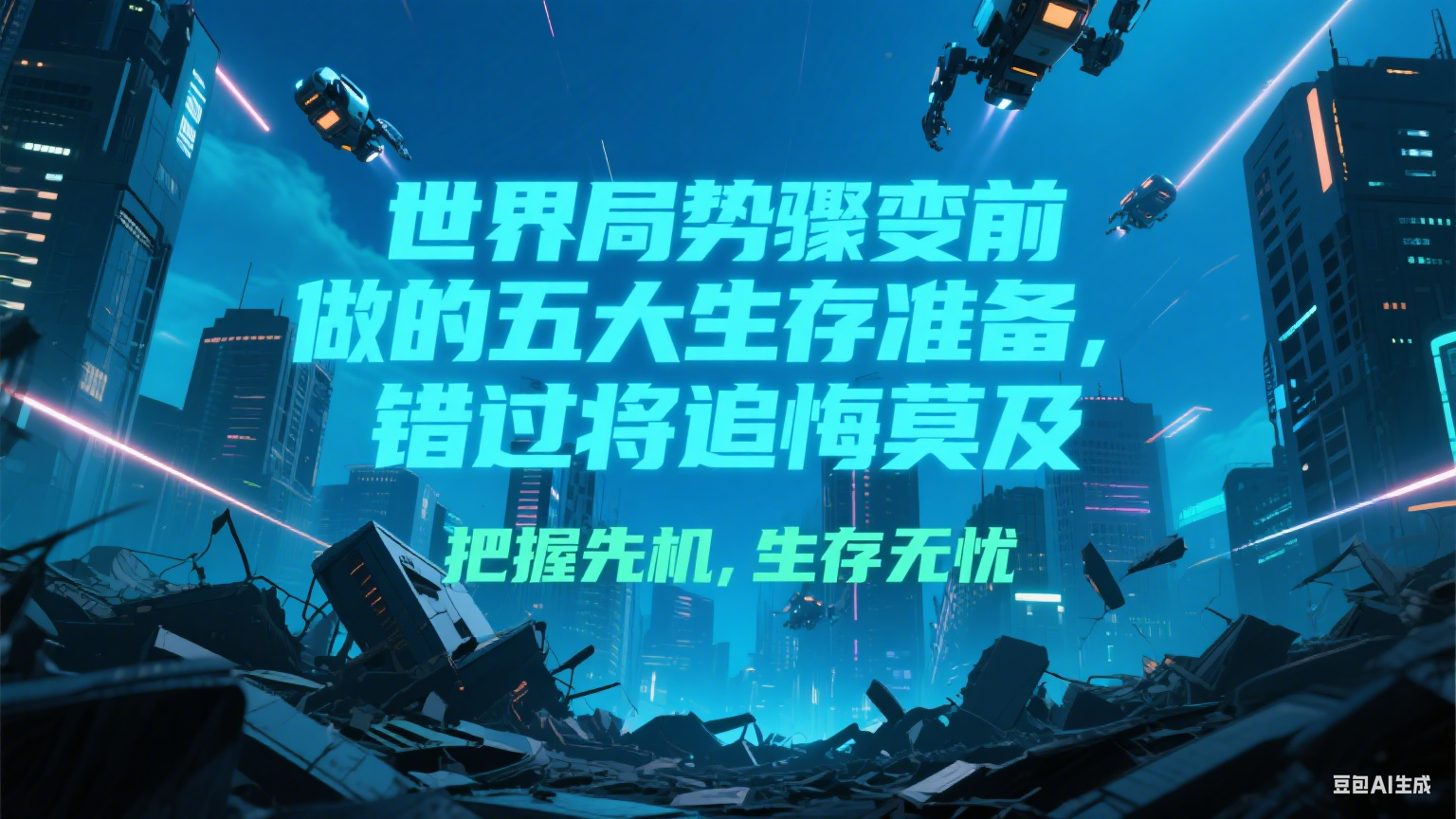 付费文章《世界局势骤变前必做的五大生存准备，错过将追悔莫及》-玖哥网创