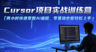 Cursor项目实战训练营，两小时快速掌握AI编程，零基础也能轻松上手-玖哥网创