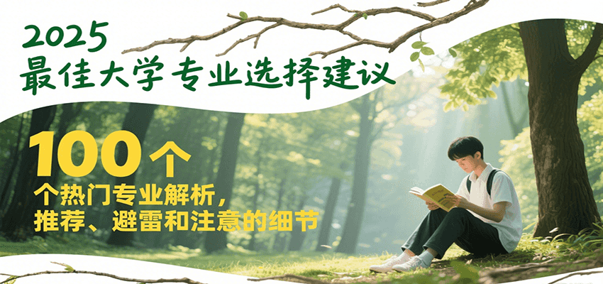 2025最佳大学专业选择建议，100个热门专业解析，推荐、避雷和注意的细节-玖哥网创
